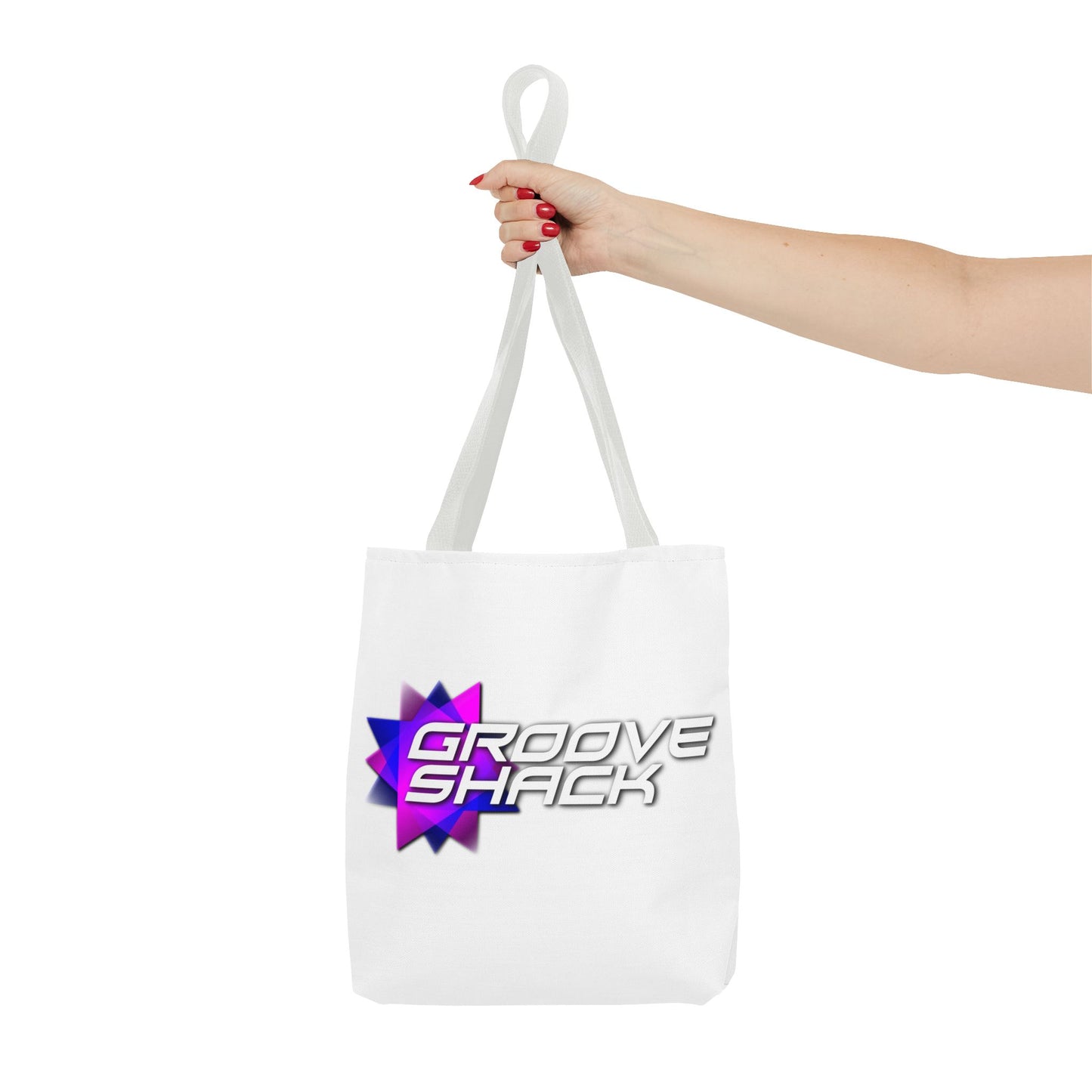 Vibrant Groove Shack Tote Bag, Eco-Friendly Record Bag