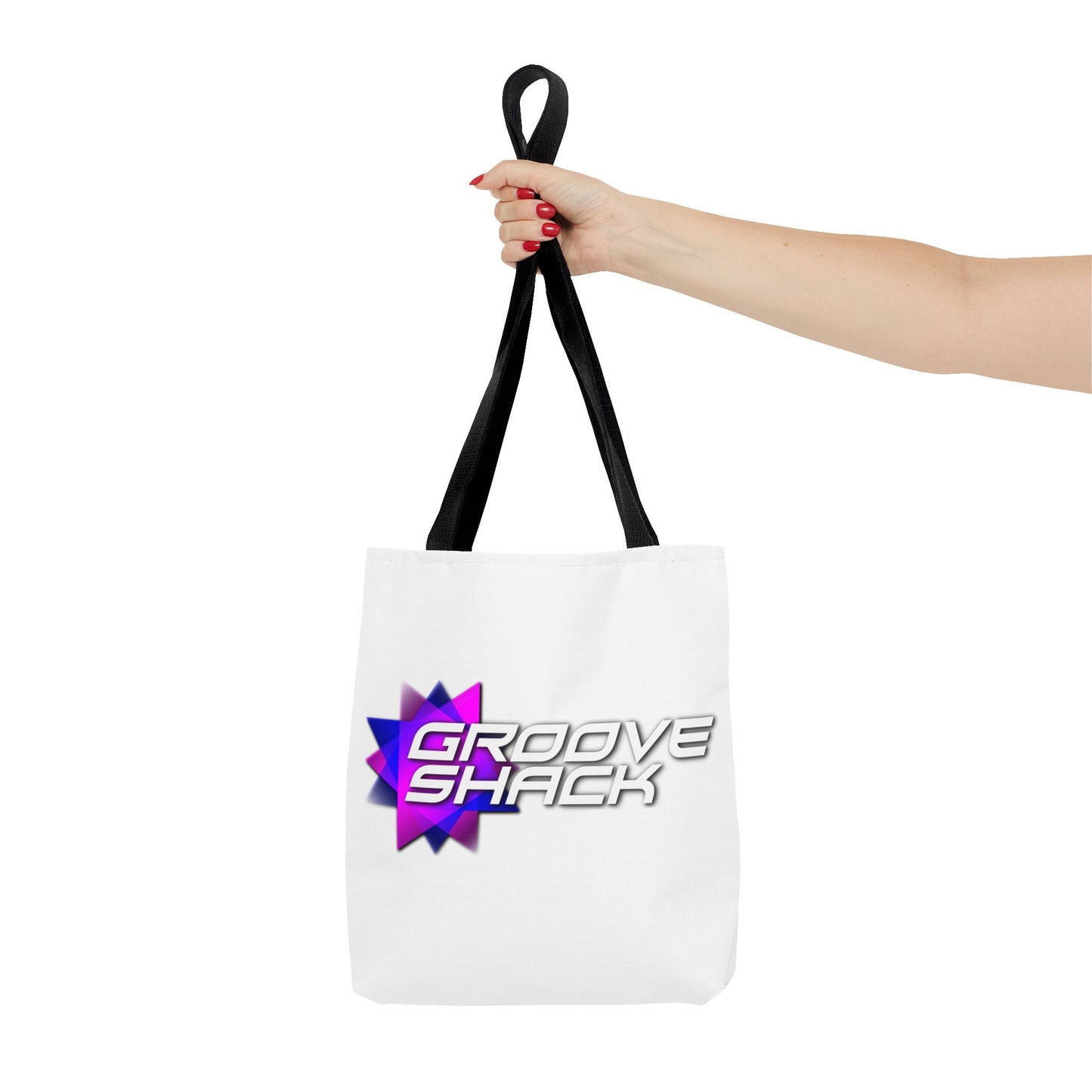 Vibrant Groove Shack Tote Bag, Eco-Friendly Record Bag
